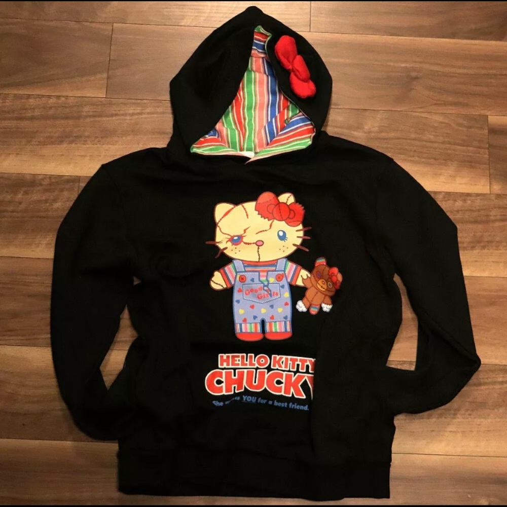 Hello Kitty x Chucky Hoodie Universal Japan L